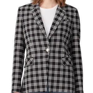 Veronica Beard Lyda Plaid Dickey Blazer Size 10
